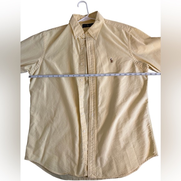 Polo Ralph Lauren Casual Button Down Shirt, Men's L Pastel Bright Yellow - Picture 6 of 6